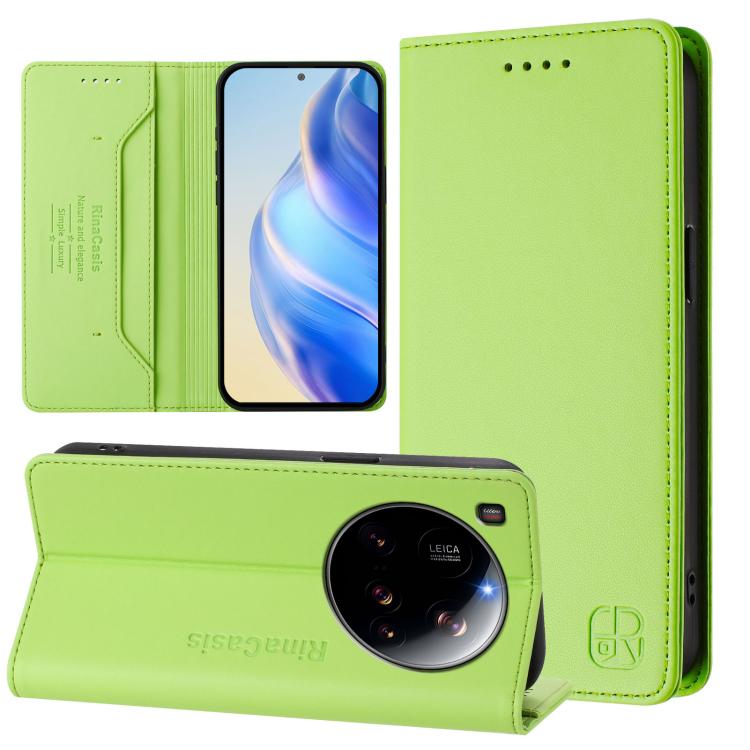 RC01 Dual-Folded Magnetic Suction RFID Leather Phone Case, For Xiaomi 15S Pro, For Xiaomi Poco M7 5G / C75 4G, For Xiaomi Poco X7 5G / Redmi Note 14 Pro 5G, For Xiaomi 15 Ultra, For Xiaomi Poco X7 Pro 5G / Redmi Turbo 4 5G, For Xiaomi Poco M7 Pro 5G