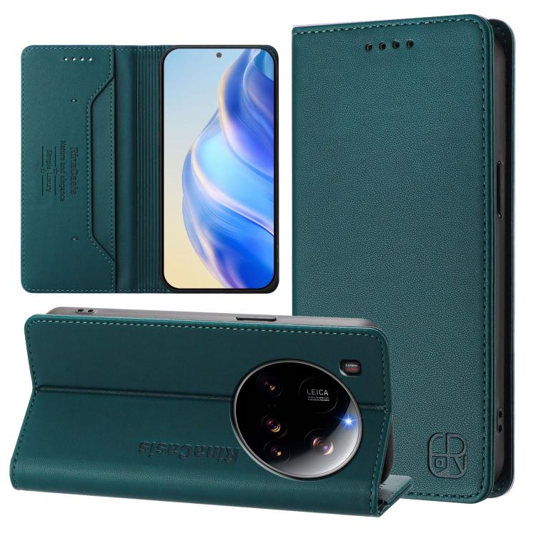 RC01 Dual-Folded Magnetic Suction RFID Leather Phone Case, For Xiaomi 15S Pro, For Xiaomi Poco M7 5G / C75 4G, For Xiaomi Poco X7 5G / Redmi Note 14 Pro 5G, For Xiaomi 15 Ultra, For Xiaomi Poco X7 Pro 5G / Redmi Turbo 4 5G, For Xiaomi Poco M7 Pro 5G