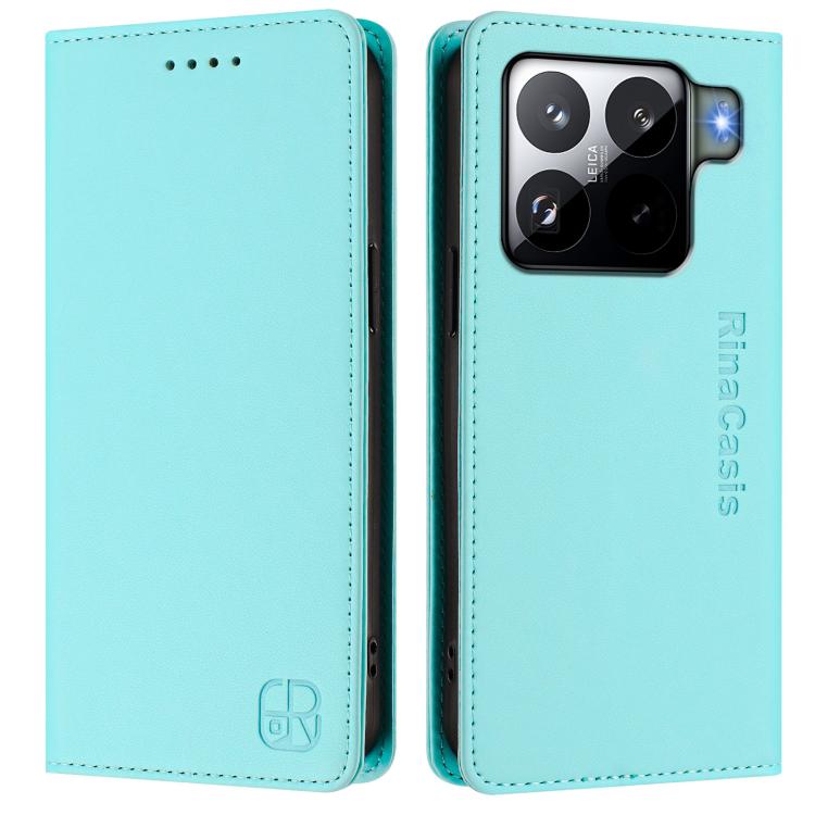 RC01 Dual-Folded Magnetic Suction RFID Leather Phone Case, For Xiaomi 15S Pro, For Xiaomi Poco M7 5G / C75 4G, For Xiaomi Poco X7 5G / Redmi Note 14 Pro 5G, For Xiaomi 15 Ultra, For Xiaomi Poco X7 Pro 5G / Redmi Turbo 4 5G, For Xiaomi Poco M7 Pro 5G