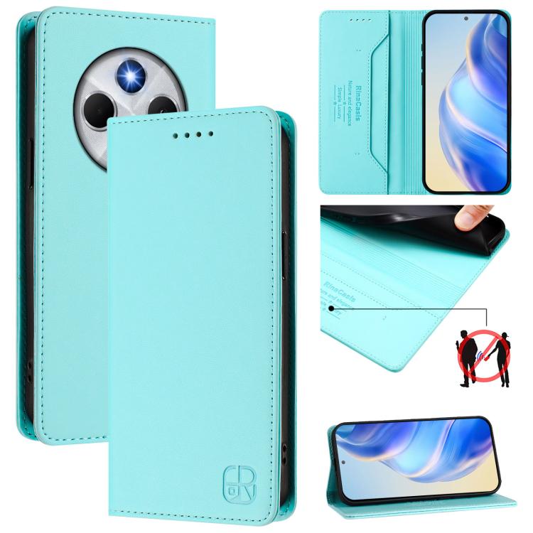 RC01 Dual-Folded Magnetic Suction RFID Leather Phone Case, For Xiaomi 15S Pro, For Xiaomi Poco M7 5G / C75 4G, For Xiaomi Poco X7 5G / Redmi Note 14 Pro 5G, For Xiaomi 15 Ultra, For Xiaomi Poco X7 Pro 5G / Redmi Turbo 4 5G, For Xiaomi Poco M7 Pro 5G
