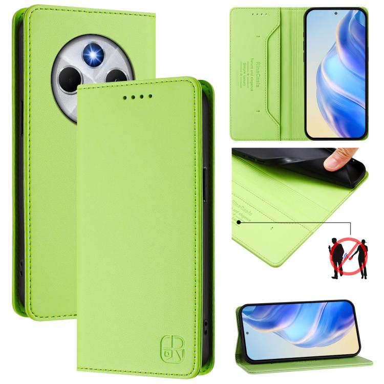 RC01 Dual-Folded Magnetic Suction RFID Leather Phone Case, For Xiaomi 15S Pro, For Xiaomi Poco M7 5G / C75 4G, For Xiaomi Poco X7 5G / Redmi Note 14 Pro 5G, For Xiaomi 15 Ultra, For Xiaomi Poco X7 Pro 5G / Redmi Turbo 4 5G, For Xiaomi Poco M7 Pro 5G