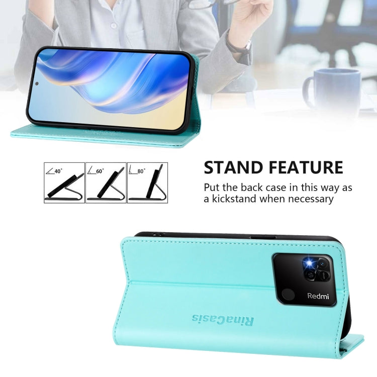 RC01 Dual-Folded Magnetic Suction RFID Leather Phone Case, For Redmi 10A / 9C, For Redmi 10 4G 2021 / 2022 Global, For Redmi Note 11 Pro+ 5G European, For Redmi Note 10 5G / Note 10T 5G, For Redmi Note 10 4G / Note 10S 4G                               ...