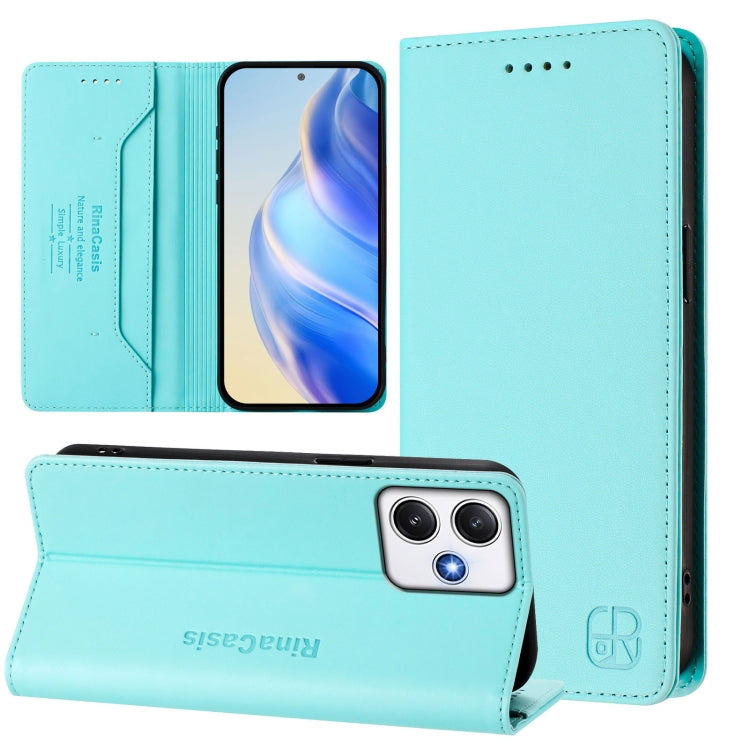 RC01 Dual-Folded Magnetic Suction RFID Leather Phone Case, For Redmi Note 13 Pro+ 5G Global, For Redmi K60 Ultra / Xiaomi 13T / 13T Pro, For Redmi 12 5G / 4G Global / Note 12R, For Redmi Note 11T Pro+ / Note 12T Pro / K50i                              ...