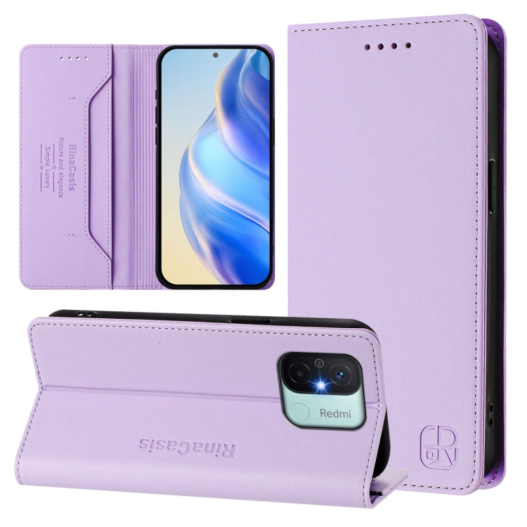 RC01 Dual-Folded Magnetic Suction RFID Leather Phone Case, For Redmi Note 12 4G Global, For Redmi A1 4G Global / A2 4G, For Redmi Note 12 Pro Speed / Note 12 Pro 5G, For Redmi Note 12 5G India / Xiaomi Poco X5, For Redmi A1+ 4G / Xiaomi Poco C50 4G    ...