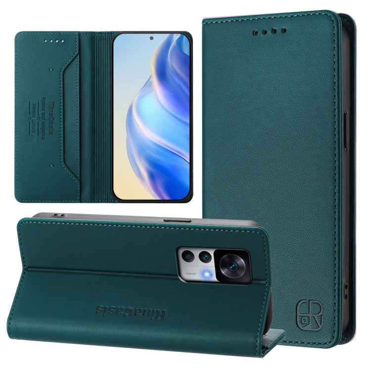 RC01 Dual-Folded Magnetic Suction RFID Leather Phone Case, For Redmi K60 / K60 Pro, For Redmi Note 12 Explorer, For Redmi K50 Ultra / Xiaomi 12T / 12T Pro, For Redmi Note 11 Pro 5G / 4G / Global, For Redmi 10 5G / 10 Prime+ 5G Global                   ...