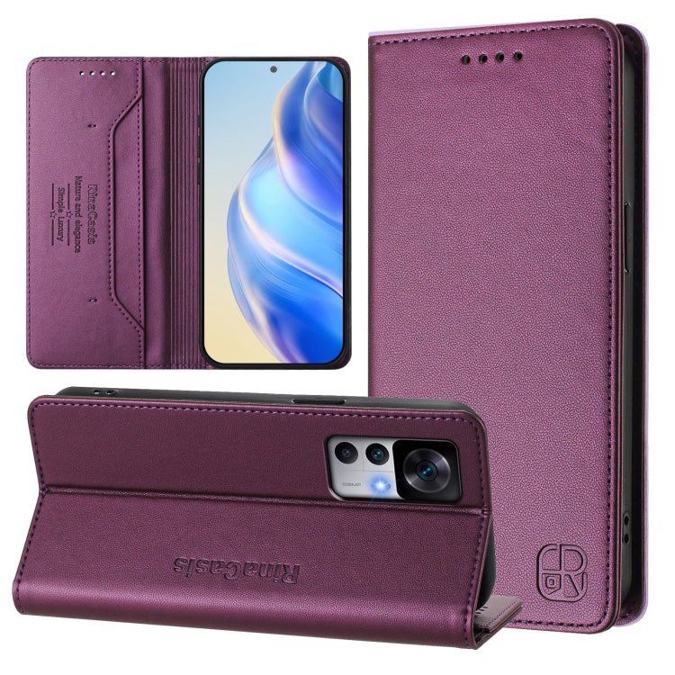 RC01 Dual-Folded Magnetic Suction RFID Leather Phone Case, For Redmi K60 / K60 Pro, For Redmi Note 12 Explorer, For Redmi K50 Ultra / Xiaomi 12T / 12T Pro, For Redmi Note 11 Pro 5G / 4G / Global, For Redmi 10 5G / 10 Prime+ 5G Global                   ...