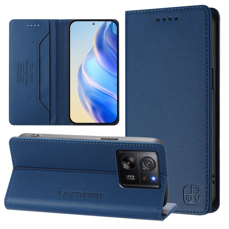 RC01 Dual-Folded Magnetic Suction RFID Leather Phone Case, For Redmi Note 13 Pro+ 5G Global, For Redmi K60 Ultra / Xiaomi 13T / 13T Pro, For Redmi 12 5G / 4G Global / Note 12R, For Redmi Note 11T Pro+ / Note 12T Pro / K50i                              ...