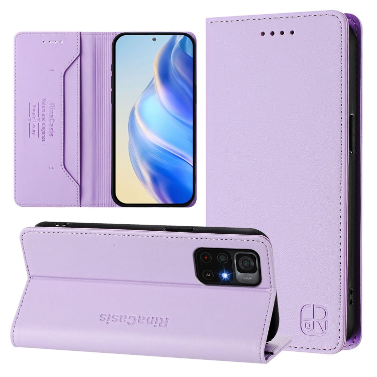 RC01 Dual-Folded Magnetic Suction RFID Leather Phone Case, For Redmi K60 / K60 Pro, For Redmi Note 12 Explorer, For Redmi K50 Ultra / Xiaomi 12T / 12T Pro, For Redmi Note 11 Pro 5G / 4G / Global, For Redmi 10 5G / 10 Prime+ 5G Global                   ...