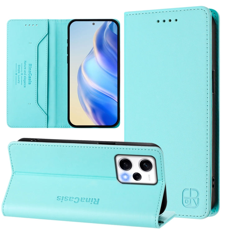 RC01 Dual-Folded Magnetic Suction RFID Leather Phone Case, For Redmi K60 / K60 Pro, For Redmi Note 12 Explorer, For Redmi K50 Ultra / Xiaomi 12T / 12T Pro, For Redmi Note 11 Pro 5G / 4G / Global, For Redmi 10 5G / 10 Prime+ 5G Global                   ...