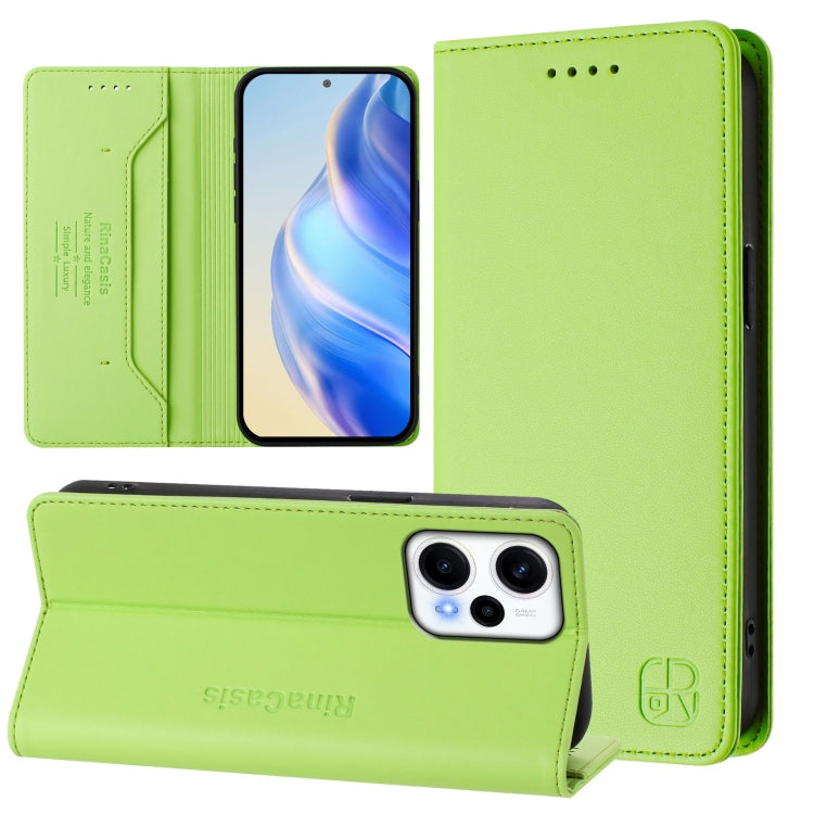 RC01 Dual-Folded Magnetic Suction RFID Leather Phone Case, For Redmi Note 13 Pro+ 5G Global, For Redmi K60 Ultra / Xiaomi 13T / 13T Pro, For Redmi 12 5G / 4G Global / Note 12R, For Redmi Note 11T Pro+ / Note 12T Pro / K50i                              ...