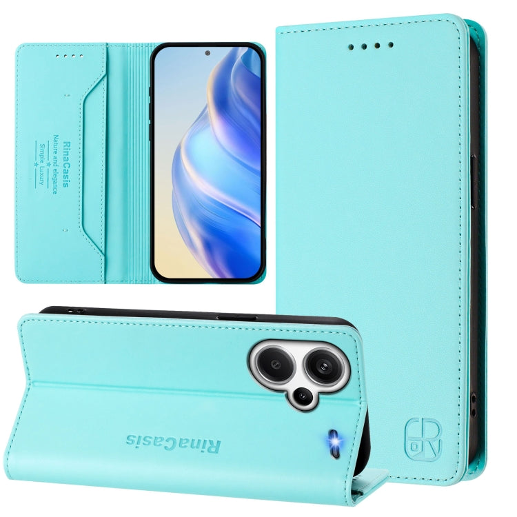 RC01 Dual-Folded Magnetic Suction RFID Leather Phone Case, For Redmi Note 13 Pro+ 5G Global, For Redmi K60 Ultra / Xiaomi 13T / 13T Pro, For Redmi 12 5G / 4G Global / Note 12R, For Redmi Note 11T Pro+ / Note 12T Pro / K50i                              ...