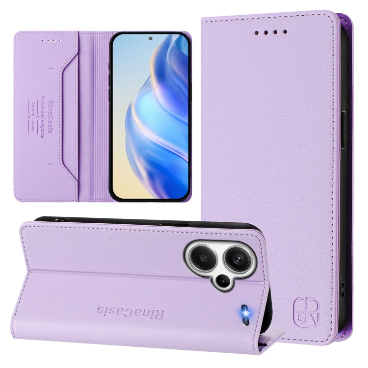 RC01 Dual-Folded Magnetic Suction RFID Leather Phone Case, For Redmi Note 13 Pro+ 5G Global, For Redmi K60 Ultra / Xiaomi 13T / 13T Pro, For Redmi 12 5G / 4G Global / Note 12R, For Redmi Note 11T Pro+ / Note 12T Pro / K50i                              ...