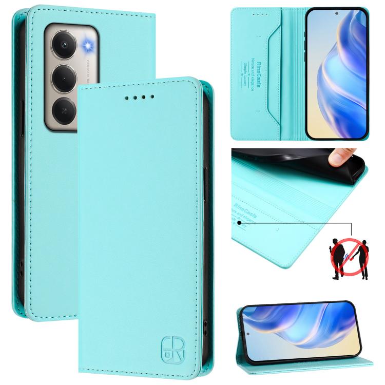 RC01 Dual-Folded Magnetic Suction RFID Leather Phone Case, For Redmi Note 15 Pro+ 5G Global 163.3mm, For Redmi Note 15 4G / 5G Global 164mm, For Redmi Note 15 Pro 5G Global 163.6mm, For Redmi 15 5G Global / 15 4G SEA 169.5mm, For Redmi 15 5G / 4G EU 17...