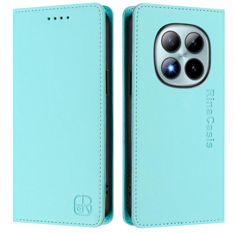 RC01 Dual-Folded Magnetic Suction RFID Leather Phone Case, For Redmi Note 15 Pro+ 5G Global 163.3mm, For Redmi Note 15 4G / 5G Global 164mm, For Redmi Note 15 Pro 5G Global 163.6mm, For Redmi 15 5G Global / 15 4G SEA 169.5mm, For Redmi 15 5G / 4G EU 17...