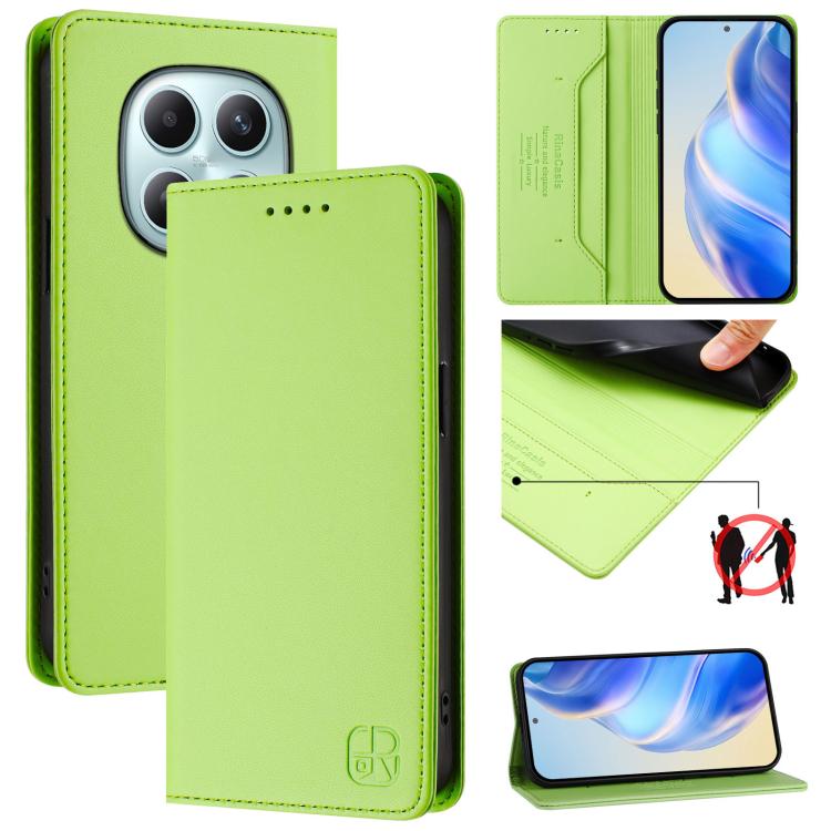 RC01 Dual-Folded Magnetic Suction RFID Leather Phone Case, For Redmi Note 15 Pro+ 5G Global 163.3mm, For Redmi Note 15 4G / 5G Global 164mm, For Redmi Note 15 Pro 5G Global 163.6mm, For Redmi 15 5G Global / 15 4G SEA 169.5mm, For Redmi 15 5G / 4G EU 17...
