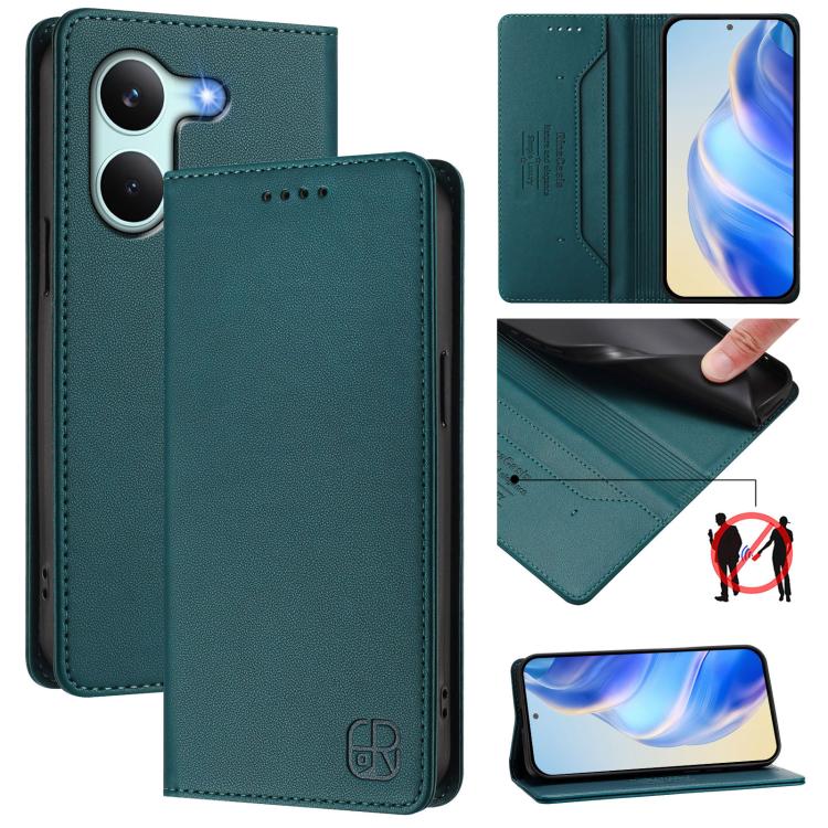 RC01 Dual-Folded Magnetic Suction RFID Leather Phone Case, For Redmi A7 / A5 171mm / Poco C71 4G, For Redmi K90 Max 5G, For Redmi A7 Pro 171mm / Poco C81 / C85x 5G, For Redmi 15a 5G Global, For Redmi Turbo 5 Max / Poco X8 Pro Max                       ...