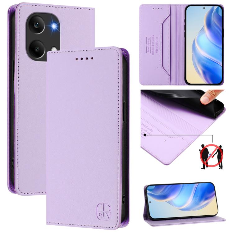 RC01 Dual-Folded Magnetic Suction RFID Leather Phone Case, For Redmi A7 / A5 171mm / Poco C71 4G, For Redmi K90 Max 5G, For Redmi A7 Pro 171mm / Poco C81 / C85x 5G, For Redmi 15a 5G Global, For Redmi Turbo 5 Max / Poco X8 Pro Max                       ...