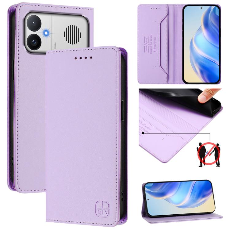 RC01 Dual-Folded Magnetic Suction RFID Leather Phone Case, For Redmi A7 / A5 171mm / Poco C71 4G, For Redmi K90 Max 5G, For Redmi A7 Pro 171mm / Poco C81 / C85x 5G, For Redmi 15a 5G Global, For Redmi Turbo 5 Max / Poco X8 Pro Max                       ...