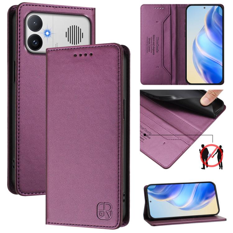 RC01 Dual-Folded Magnetic Suction RFID Leather Phone Case, For Redmi A7 / A5 171mm / Poco C71 4G, For Redmi K90 Max 5G, For Redmi A7 Pro 171mm / Poco C81 / C85x 5G, For Redmi 15a 5G Global, For Redmi Turbo 5 Max / Poco X8 Pro Max                       ...