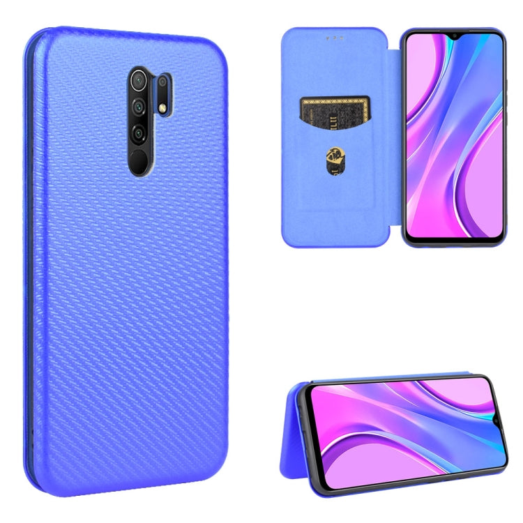 Carbon Fiber Texture Magnetic Horizontal Flip TPU + PC + PU Leather Case with Card Slot, For Xiaomi Redmi 9C, For Xiaomi Redmi 8A, For Xiaomi Redmi 8, For Xiaomi Redmi 9, For Xiaomi Redmi 9A, For Xiaomi Redmi 10X 5G, For Xiaomi Redmi K30 Pro           ...