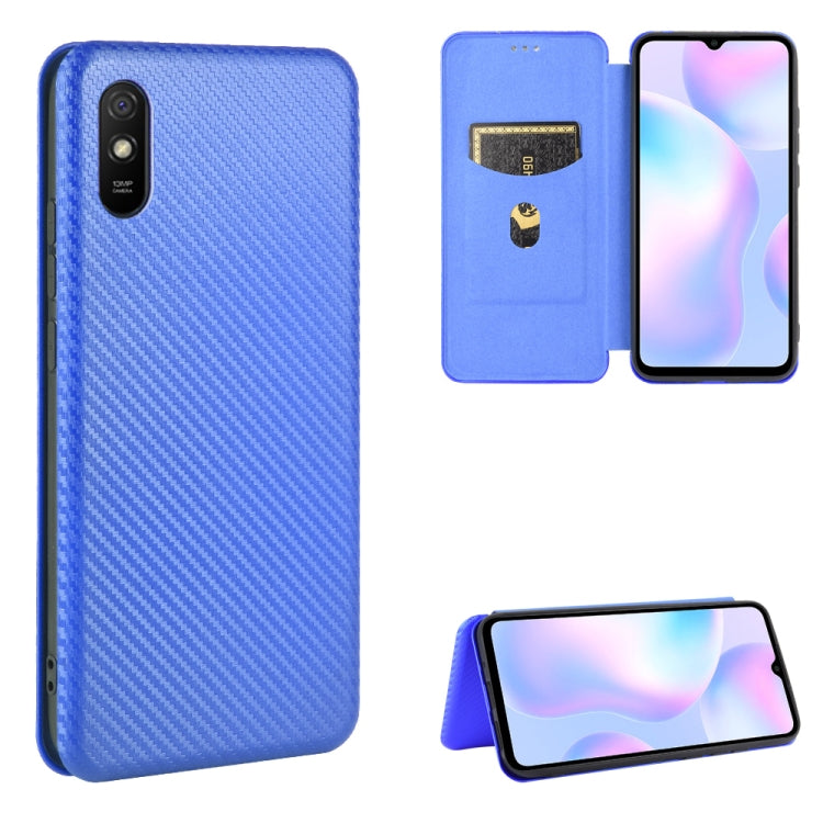 Carbon Fiber Texture Magnetic Horizontal Flip TPU + PC + PU Leather Case with Card Slot, For Xiaomi Redmi 9C, For Xiaomi Redmi 8A, For Xiaomi Redmi 8, For Xiaomi Redmi 9, For Xiaomi Redmi 9A, For Xiaomi Redmi 10X 5G, For Xiaomi Redmi K30 Pro           ...