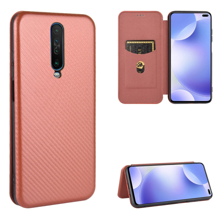 Carbon Fiber Texture Magnetic Horizontal Flip TPU + PC + PU Leather Case with Card Slot, For Xiaomi Redmi 9C, For Xiaomi Redmi 8A, For Xiaomi Redmi 8, For Xiaomi Redmi 9, For Xiaomi Redmi 9A, For Xiaomi Redmi 10X 5G, For Xiaomi Redmi K30 Pro           ...