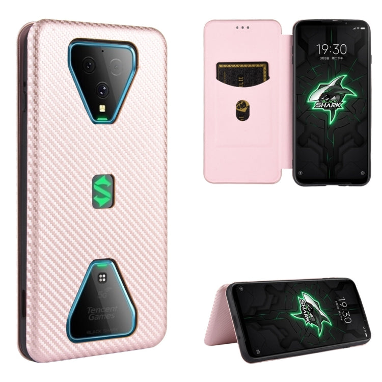 Carbon Fiber Texture Magnetic Horizontal Flip TPU + PC + PU Leather Case with Card Slot, For Xiaomi Black Shark 3, For Xiaomi Mi 10 Pro 5G