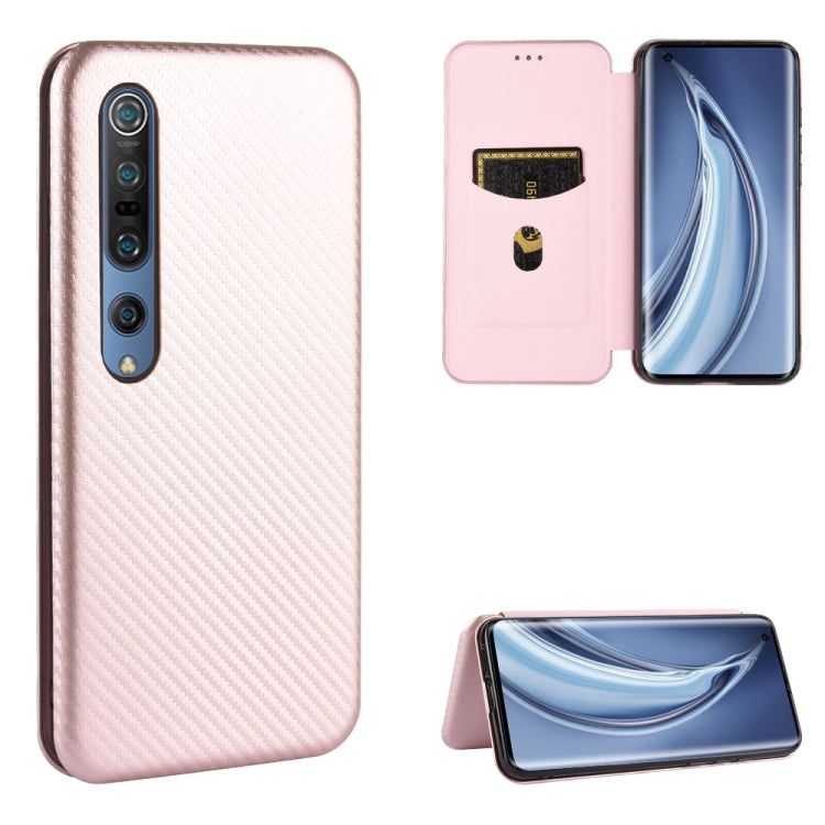 Carbon Fiber Texture Magnetic Horizontal Flip TPU + PC + PU Leather Case with Card Slot, For Xiaomi Black Shark 3, For Xiaomi Mi 10 Pro 5G