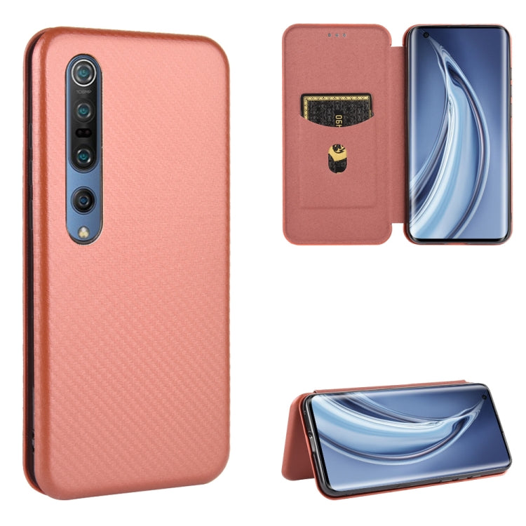 Carbon Fiber Texture Magnetic Horizontal Flip TPU + PC + PU Leather Case with Card Slot, For Xiaomi Black Shark 3, For Xiaomi Mi 10 Pro 5G