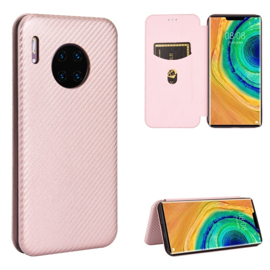 Carbon Fiber Texture Magnetic Horizontal Flip TPU + PC + PU Leather Case with Card Slot, For Huawei Mate 30 Pro, For Huawei Mate 30, For Huawei nova 6 SE / nova 7i, For Huawei P30, For Huawei Honor 10i / 20i, For Huawei Honor 20 / nova 5T              ...
