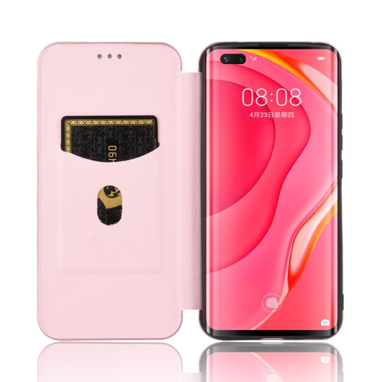 Carbon Fiber Texture Magnetic Horizontal Flip TPU + PC + PU Leather Case with Card Slot, For Huawei nova 7 Pro 5G, For Huawei nova 7 5G, For Huawei P Smart Z / Y9 Prime (2019), For Huawei P30 Lite / nova 4e, For Huawei P30 Pro, For Huawei P40 Pro+     ...