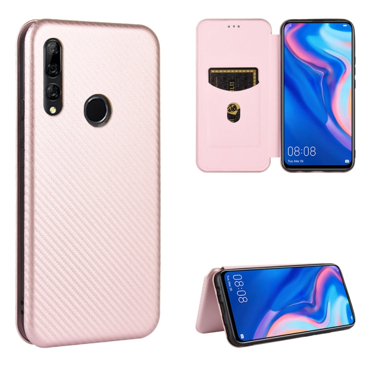 Carbon Fiber Texture Magnetic Horizontal Flip TPU + PC + PU Leather Case with Card Slot, For Huawei nova 7 Pro 5G, For Huawei nova 7 5G, For Huawei P Smart Z / Y9 Prime (2019), For Huawei P30 Lite / nova 4e, For Huawei P30 Pro, For Huawei P40 Pro+     ...