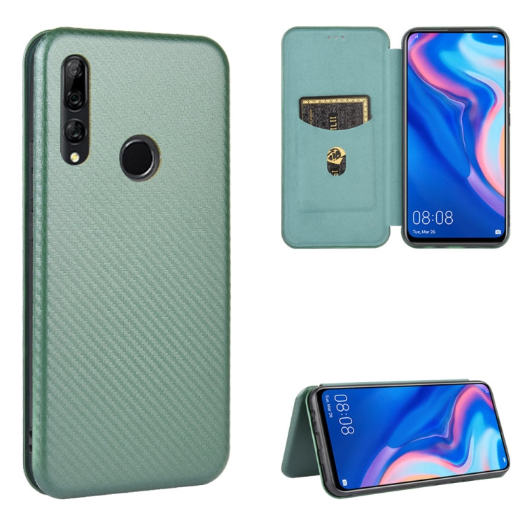 Carbon Fiber Texture Magnetic Horizontal Flip TPU + PC + PU Leather Case with Card Slot, For Huawei nova 7 Pro 5G, For Huawei nova 7 5G, For Huawei P Smart Z / Y9 Prime (2019), For Huawei P30 Lite / nova 4e, For Huawei P30 Pro, For Huawei P40 Pro+     ...