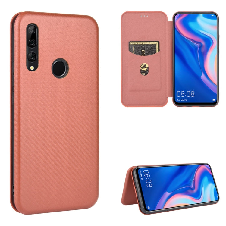 Carbon Fiber Texture Magnetic Horizontal Flip TPU + PC + PU Leather Case with Card Slot, For Huawei nova 7 Pro 5G, For Huawei nova 7 5G, For Huawei P Smart Z / Y9 Prime (2019), For Huawei P30 Lite / nova 4e, For Huawei P30 Pro, For Huawei P40 Pro+     ...
