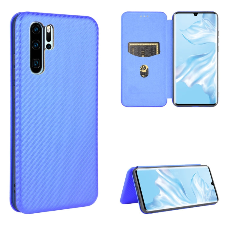Carbon Fiber Texture Magnetic Horizontal Flip TPU + PC + PU Leather Case with Card Slot, For Huawei nova 7 Pro 5G, For Huawei nova 7 5G, For Huawei P Smart Z / Y9 Prime (2019), For Huawei P30 Lite / nova 4e, For Huawei P30 Pro, For Huawei P40 Pro+     ...