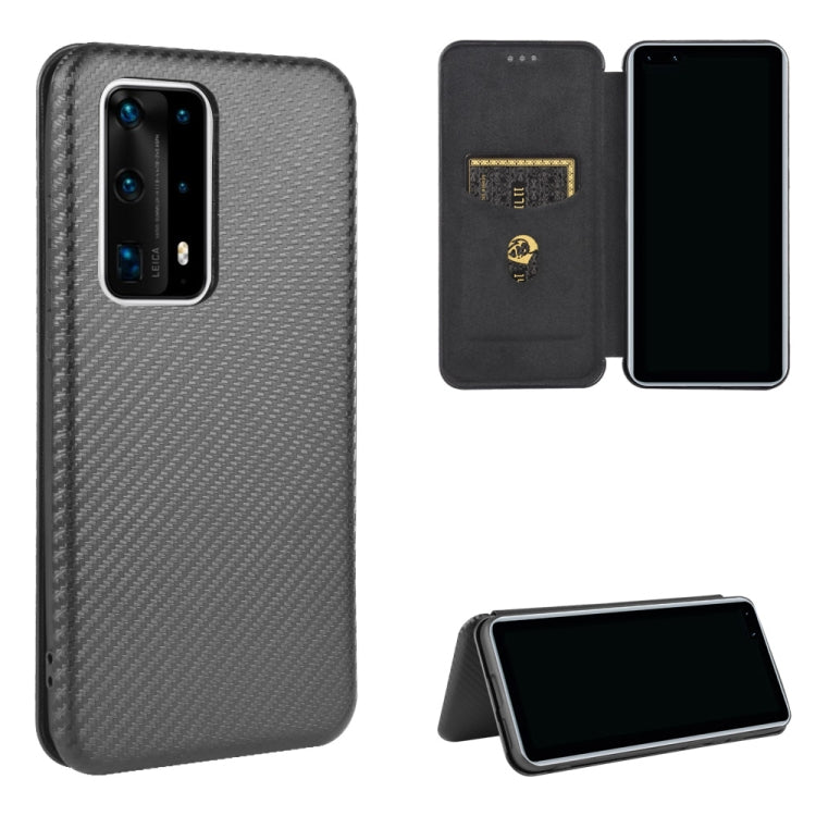 Carbon Fiber Texture Magnetic Horizontal Flip TPU + PC + PU Leather Case with Card Slot, For Huawei nova 7 Pro 5G, For Huawei nova 7 5G, For Huawei P Smart Z / Y9 Prime (2019), For Huawei P30 Lite / nova 4e, For Huawei P30 Pro, For Huawei P40 Pro+     ...