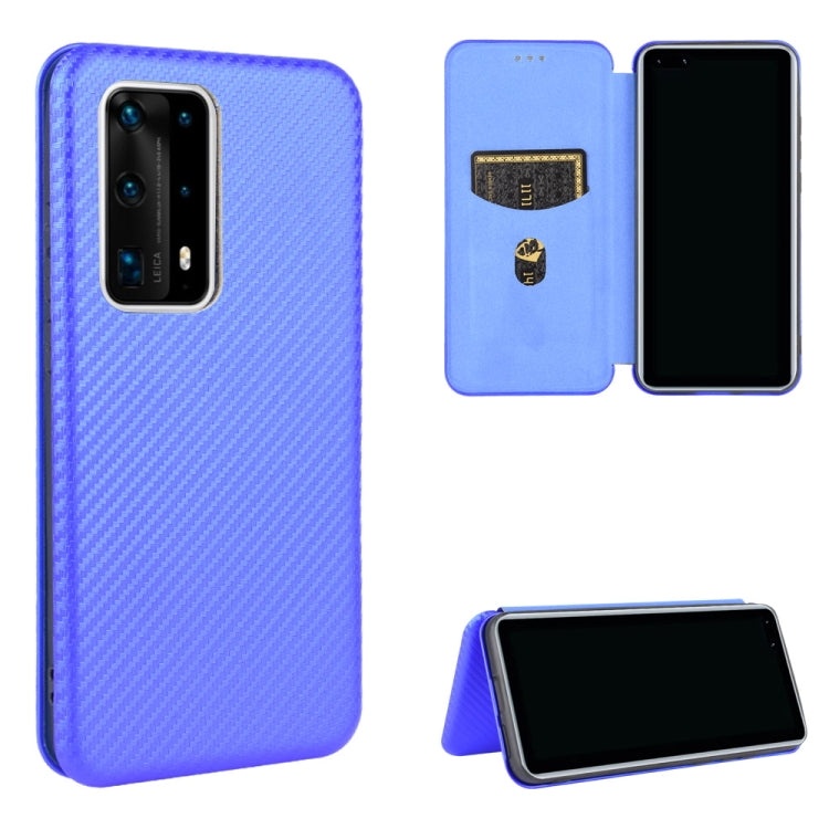 Carbon Fiber Texture Magnetic Horizontal Flip TPU + PC + PU Leather Case with Card Slot, For Huawei nova 7 Pro 5G, For Huawei nova 7 5G, For Huawei P Smart Z / Y9 Prime (2019), For Huawei P30 Lite / nova 4e, For Huawei P30 Pro, For Huawei P40 Pro+     ...