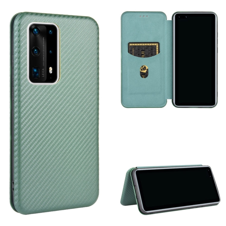 Carbon Fiber Texture Magnetic Horizontal Flip TPU + PC + PU Leather Case with Card Slot, For Huawei nova 7 Pro 5G, For Huawei nova 7 5G, For Huawei P Smart Z / Y9 Prime (2019), For Huawei P30 Lite / nova 4e, For Huawei P30 Pro, For Huawei P40 Pro+     ...