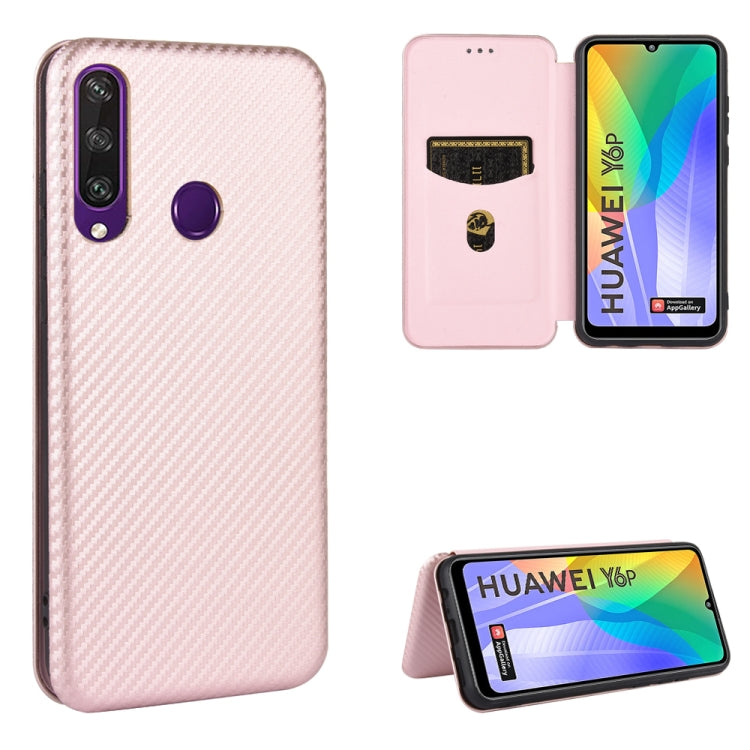 Carbon Fiber Texture Magnetic Horizontal Flip TPU + PC + PU Leather Case with Card Slot, For Huawei nova 7 Pro 5G, For Huawei nova 7 5G, For Huawei P Smart Z / Y9 Prime (2019), For Huawei P30 Lite / nova 4e, For Huawei P30 Pro, For Huawei P40 Pro+     ...