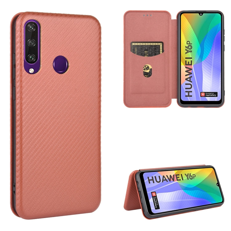 Carbon Fiber Texture Magnetic Horizontal Flip TPU + PC + PU Leather Case with Card Slot, For Huawei nova 7 Pro 5G, For Huawei nova 7 5G, For Huawei P Smart Z / Y9 Prime (2019), For Huawei P30 Lite / nova 4e, For Huawei P30 Pro, For Huawei P40 Pro+     ...