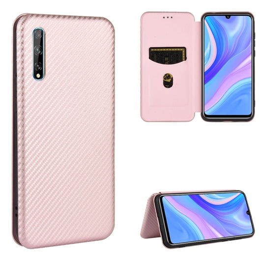 Carbon Fiber Texture Magnetic Horizontal Flip TPU + PC + PU Leather Case with Card Slot, For Huawei Y8p / Enjoy 10S, For Huawei Honor 9X Lite, For Huawei Honor 30 Youth, For Huawei Y5p / Honor 9S, For Huawei Honor 9X Pro, For Huawei Honor 30 Pro       ...