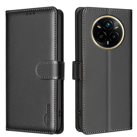 Litchi Texture RFID Anti-theft Leather Phone Case, For Realme 14 Pro, For Realme 14x 5G, For Realme C75 4G