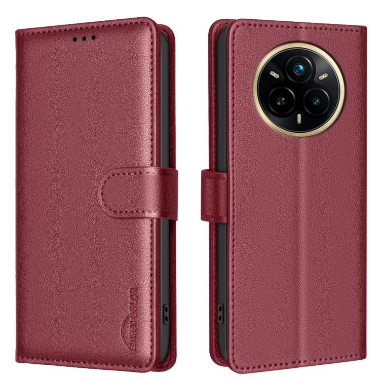 Litchi Texture RFID Anti-theft Leather Phone Case, For Realme 14 Pro, For Realme 14x 5G, For Realme C75 4G