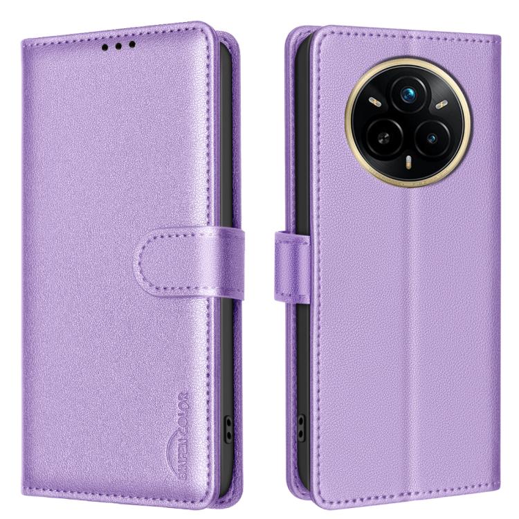 Litchi Texture RFID Anti-theft Leather Phone Case, For Realme 14 Pro, For Realme 14x 5G, For Realme C75 4G