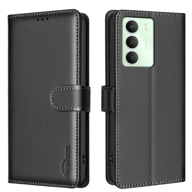 Litchi Texture RFID Anti-theft Leather Phone Case, For Realme 14 Pro, For Realme 14x 5G, For Realme C75 4G