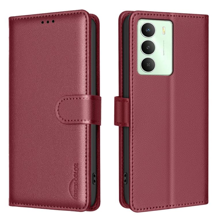 Litchi Texture RFID Anti-theft Leather Phone Case, For Realme 14 Pro, For Realme 14x 5G, For Realme C75 4G