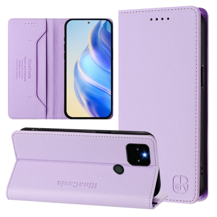 RC01 Dual-Folded Magnetic Suction RFID Leather Phone Case, For Google Pixel 7, For Google Pixel 6a, For Google Pixel 6 Pro, For Google Pixel 6, For Google Pixel 5a