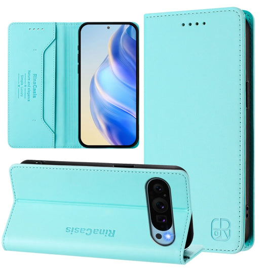 RC01 Dual-Folded Magnetic Suction RFID Leather Phone Case, For Google Pixel 9 / 9 Pro, For Google Pixel 8a, For Google Pixel 8 Pro, For Google Pixel 8, For Google Pixel 7a, For Google Pixel 7 Pro