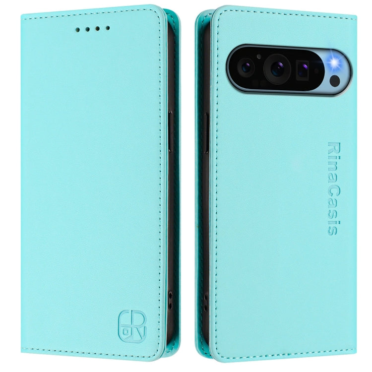 RC01 Dual-Folded Magnetic Suction RFID Leather Phone Case, For Google Pixel 9 / 9 Pro, For Google Pixel 8a, For Google Pixel 8 Pro, For Google Pixel 8, For Google Pixel 7a, For Google Pixel 7 Pro