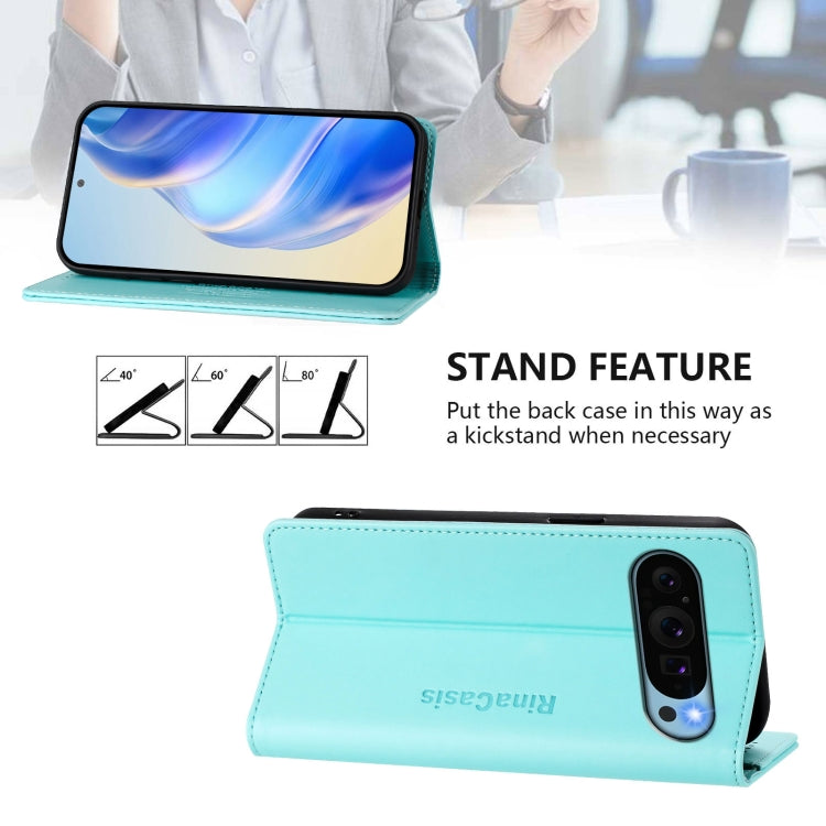 RC01 Dual-Folded Magnetic Suction RFID Leather Phone Case, For Google Pixel 9 / 9 Pro, For Google Pixel 8a, For Google Pixel 8 Pro, For Google Pixel 8, For Google Pixel 7a, For Google Pixel 7 Pro